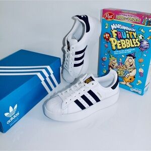 ADIDAS Originals Superstar Bonega sneakers with platform in white